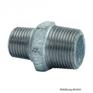 Reduktionsnippel verzinkt, Nr. 245, 1 1/2" x 1 1/4"