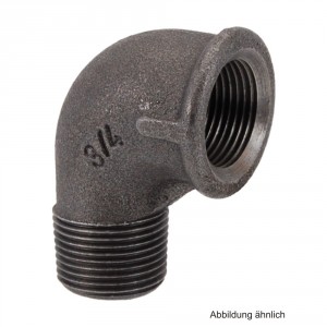 Winkel schwarz, Nr.92 i/a 90°, 1/2"