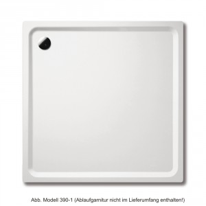 Kaldewei Duschwanne SUPERPLAN 391-2 inkl.Styroporträger,1000x1000x25mm,alpinweiß