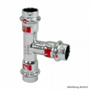 Viega Prestabo XL-T-Stück, Modell 1118XL, 76,1-76,1-76,1 mm